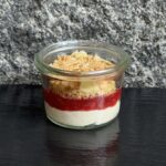 Vanilla and raspberry cream