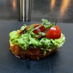 Pea bruschetta